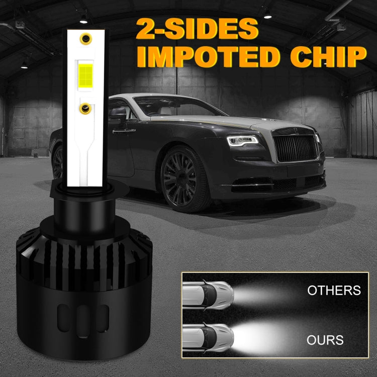 1 Pair P2 H1 DC9-12V / 24W / 2200LM IP68 Car Waterproof Headlight 6LEDs SMD-3570 Lamp Beads