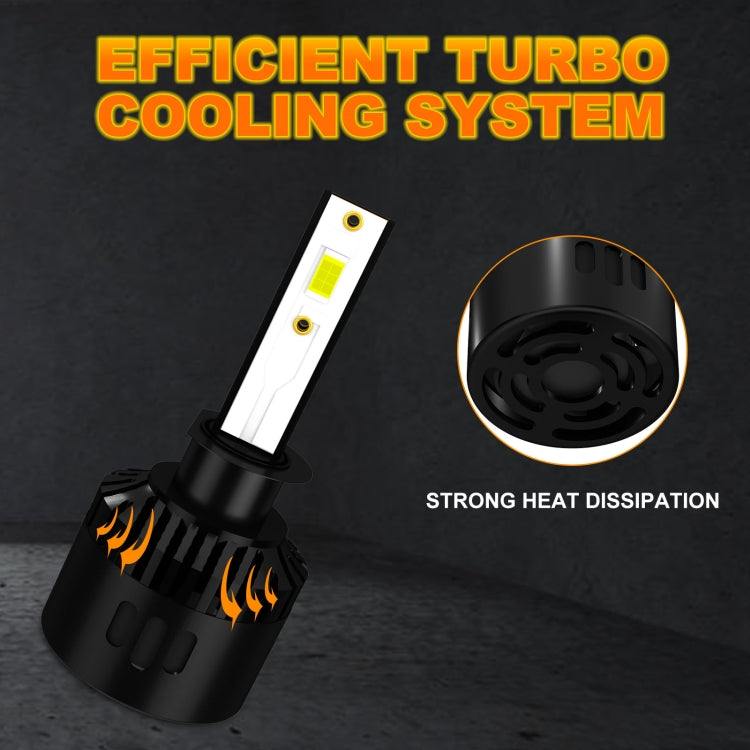 1 Pair P2 H1 DC9-12V / 24W / 2200LM IP68 Car Waterproof Headlight 6LEDs SMD-3570 Lamp Beads