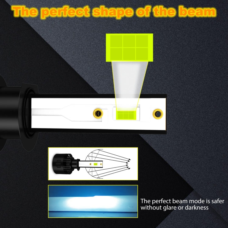 1 Pair P2 H1 DC9-12V / 24W / 2200LM IP68 Car Waterproof Headlight 6LEDs SMD-3570 Lamp Beads