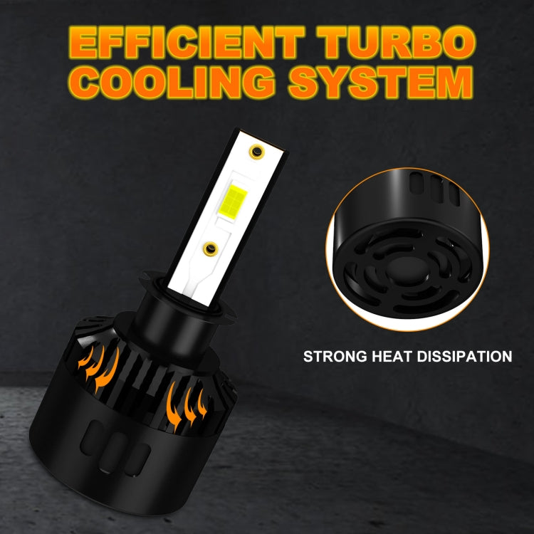 1 Pair P2 H3 DC9-12V / 24W / 2200LM IP68 Car Waterproof Headlight 6LEDs SMD-3570 Lamp Beads