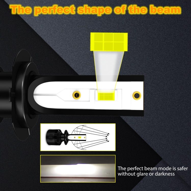 1 Pair P2 H7 DC9-12V / 24W / 2200LM IP68 Car Waterproof Headlight 6LEDs SMD-3570 Lamp Beads