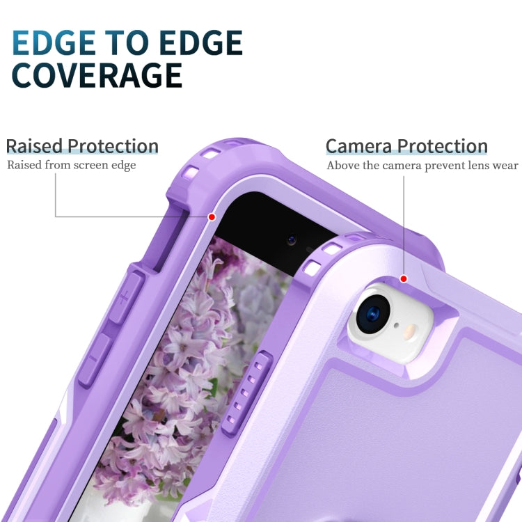 For iPhone SE 2022 / SE 2020 / 8 / 7 3 in 1 PC + TPU Phone Case with Ring Holder