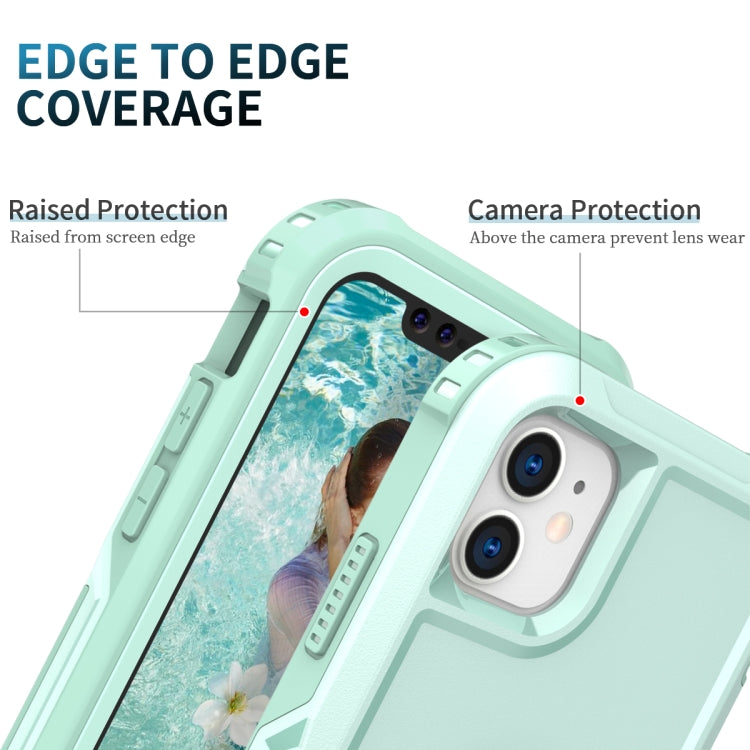 3 in 1 PC + TPU Phone Case with Ring Holder For iPhone 11