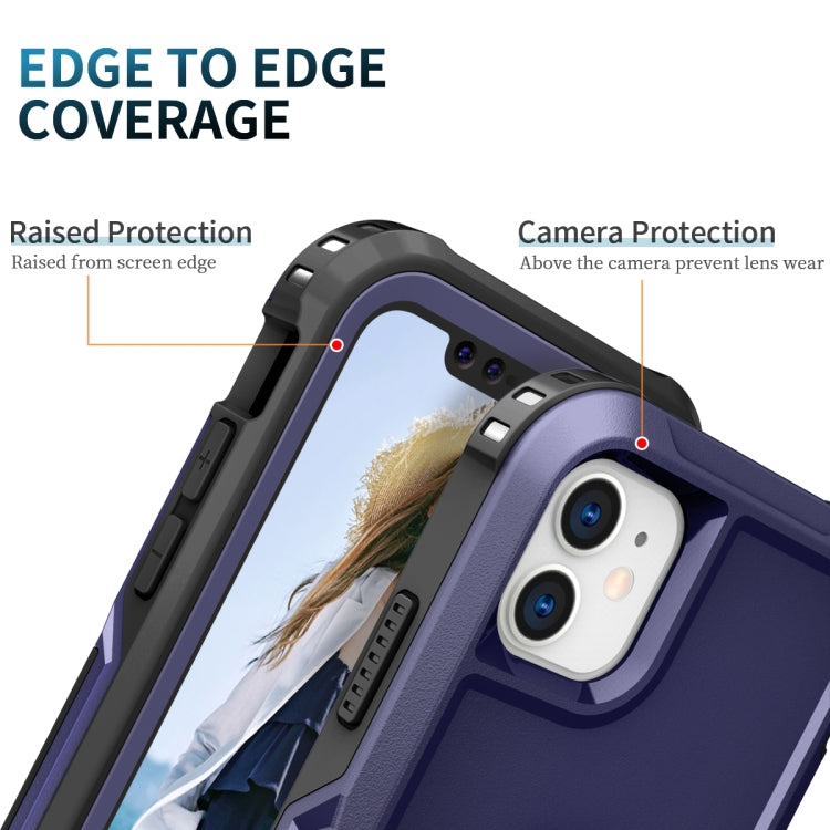 3 in 1 PC + TPU Phone Case with Ring Holder For iPhone 11