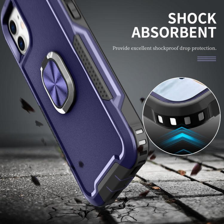 3 in 1 PC + TPU Phone Case with Ring Holder For iPhone 11
