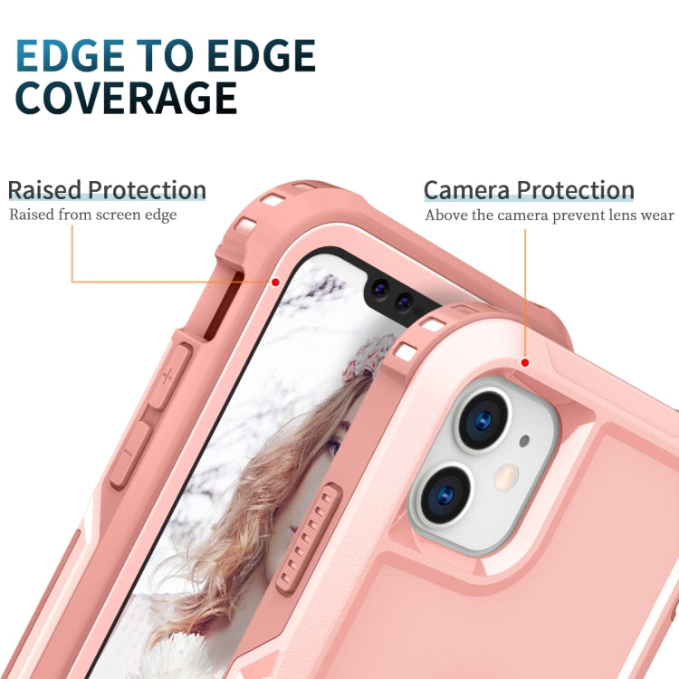 3 in 1 PC + TPU Phone Case with Ring Holder For iPhone 11
