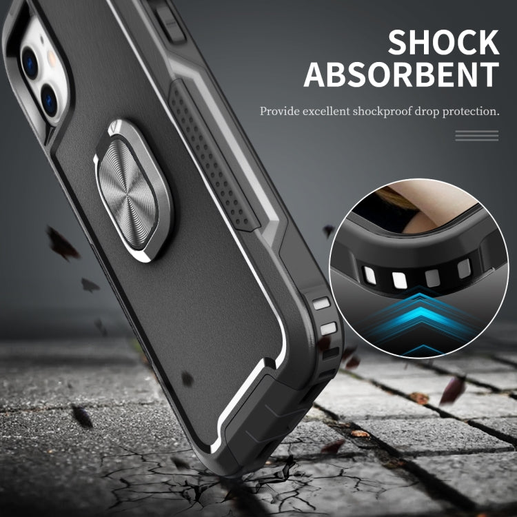 3 in 1 PC + TPU Phone Case with Ring Holder For iPhone 11