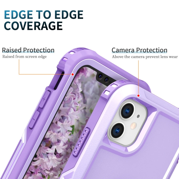 3 in 1 PC + TPU Phone Case with Ring Holder For iPhone 11