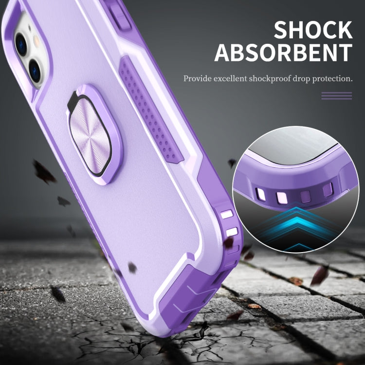 3 in 1 PC + TPU Phone Case with Ring Holder For iPhone 11