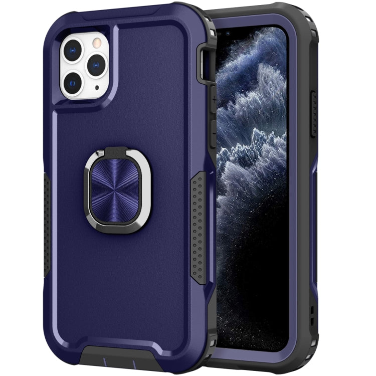 3 in 1 PC + TPU Phone Case with Ring Holder For iPhone 11 Pro