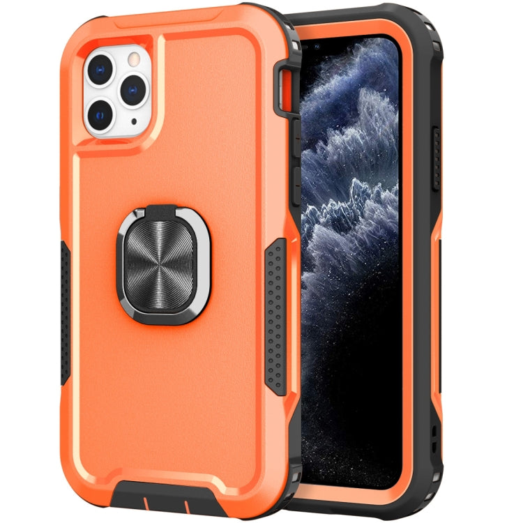 3 in 1 PC + TPU Phone Case with Ring Holder For iPhone 11 Pro
