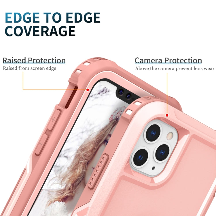 3 in 1 PC + TPU Phone Case with Ring Holder For iPhone 11 Pro