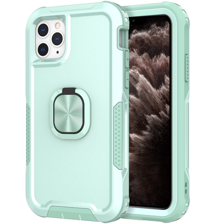 3 in 1 PC + TPU Phone Case with Ring Holder For iPhone 11 Pro Max