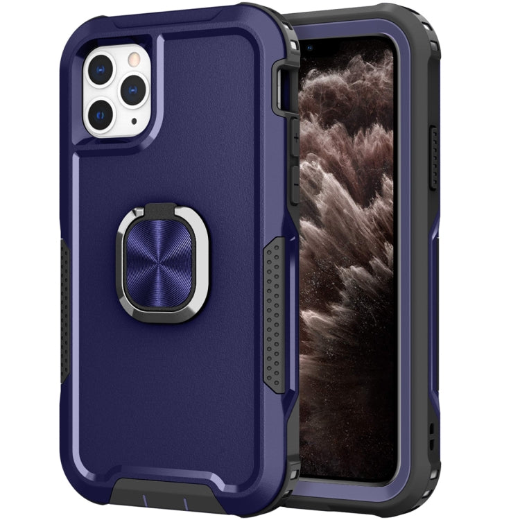 3 in 1 PC + TPU Phone Case with Ring Holder For iPhone 11 Pro Max