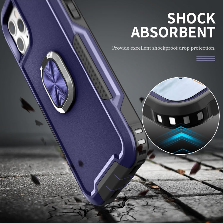 3 in 1 PC + TPU Phone Case with Ring Holder For iPhone 11 Pro Max
