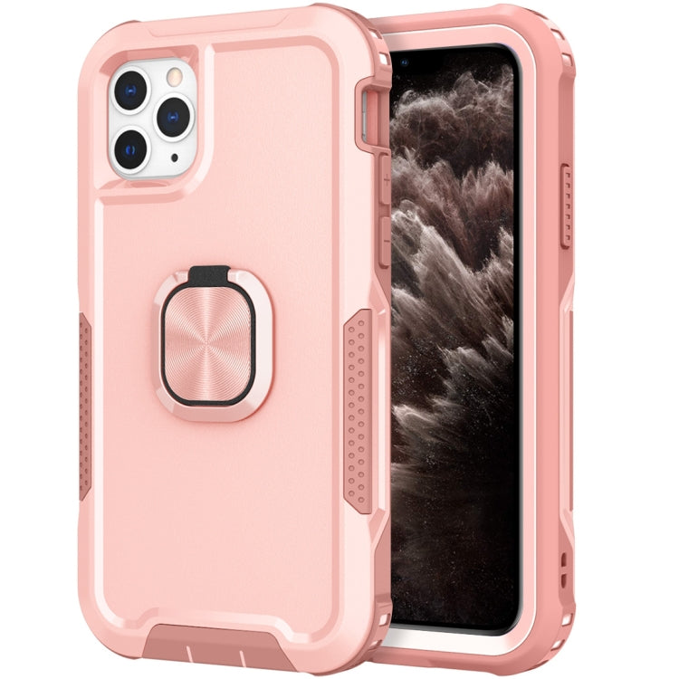 3 in 1 PC + TPU Phone Case with Ring Holder For iPhone 11 Pro Max