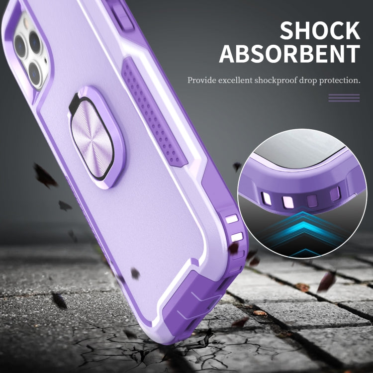 3 in 1 PC + TPU Phone Case with Ring Holder For iPhone 11 Pro Max