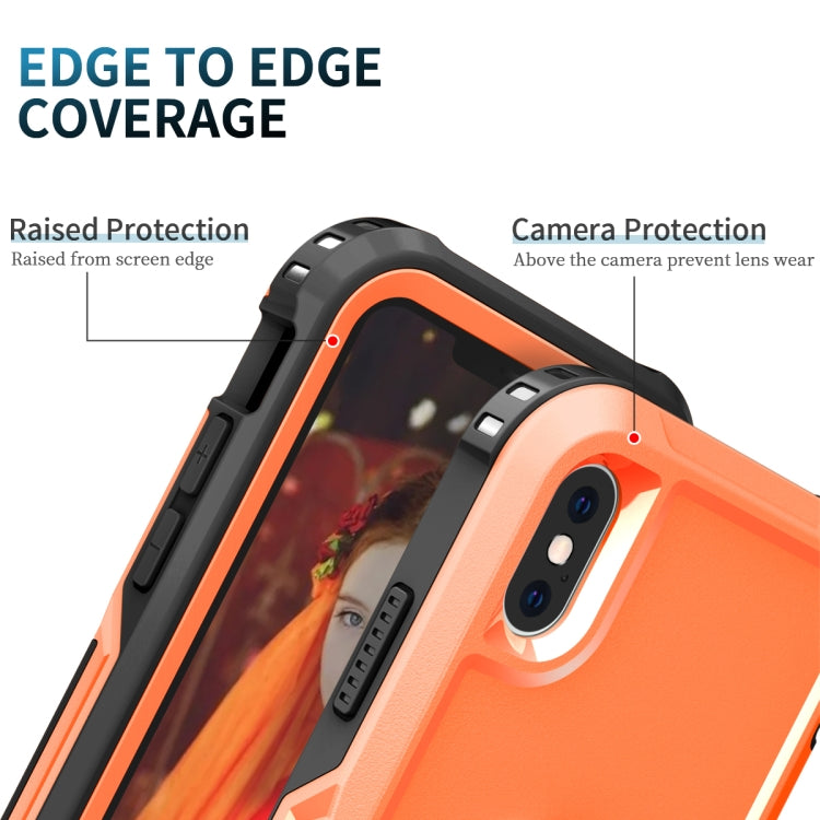 For iPhone X / XS 3 in 1 PC + TPU Phone Case with Ring Holder