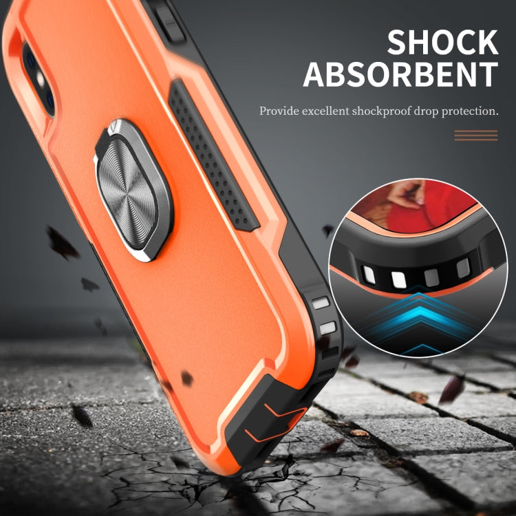 For iPhone X / XS 3 in 1 PC + TPU Phone Case with Ring Holder
