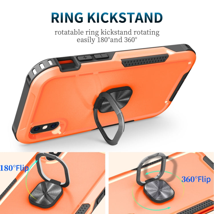 For iPhone X / XS 3 in 1 PC + TPU Phone Case with Ring Holder