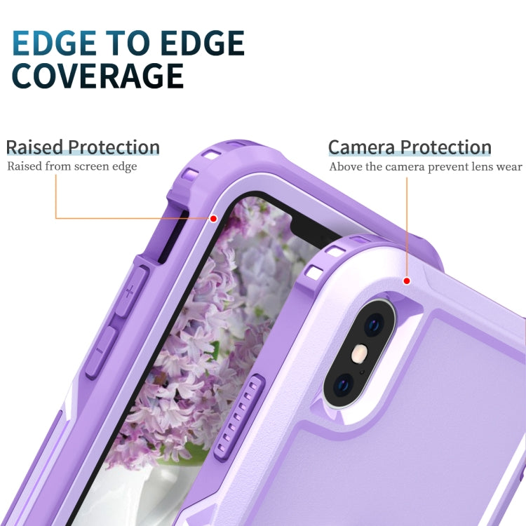 For iPhone X / XS 3 in 1 PC + TPU Phone Case with Ring Holder