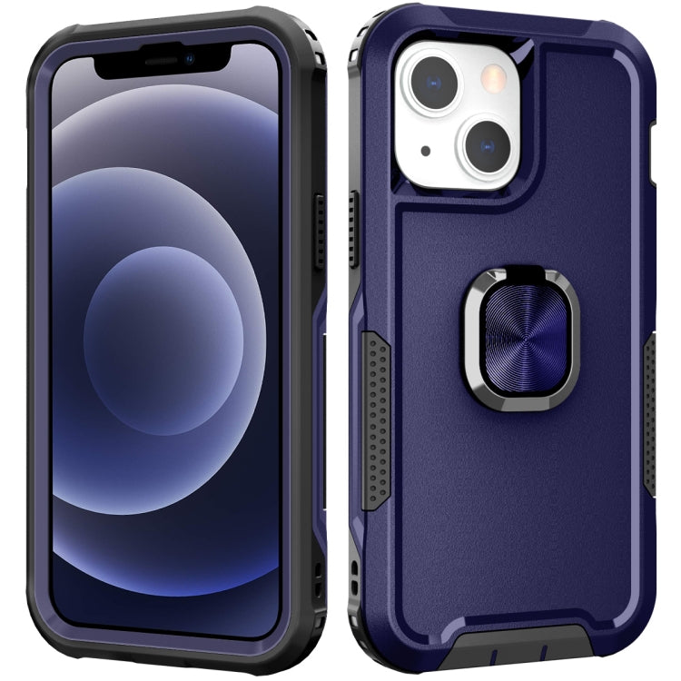 For iPhone 12 mini 3 in 1 PC + TPU Phone Case with Ring Holder