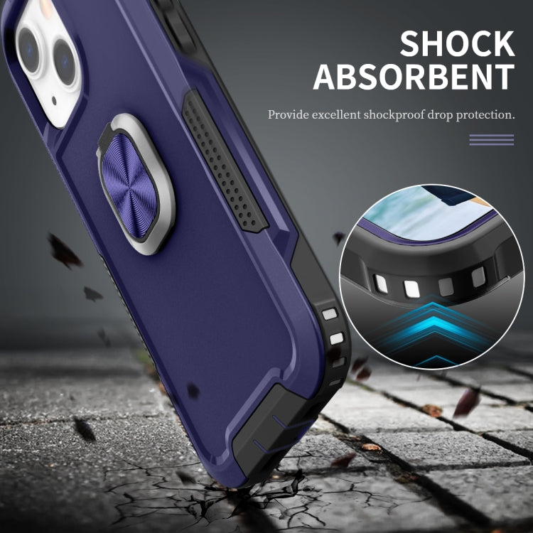 For iPhone 12 mini 3 in 1 PC + TPU Phone Case with Ring Holder