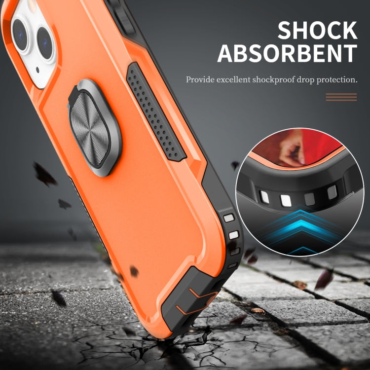 For iPhone 12 mini 3 in 1 PC + TPU Phone Case with Ring Holder