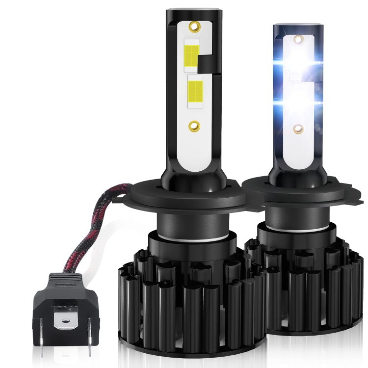 1 Pair Z3 H4 DC9-12V / 24W / 2200LM IP68 Car Waterproof Headlight 6LEDs SMD-3570 Lamp Beads