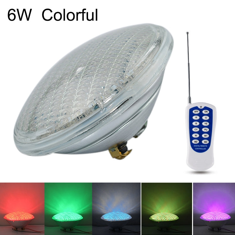 6W LED Recessed Swimming Pool Light Underwater Light Source(Colorful Light + Remote Control)