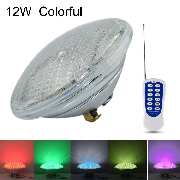 12W LED Recessed Swimming Pool Light Underwater Light Source(Colorful Light + Remote Control)