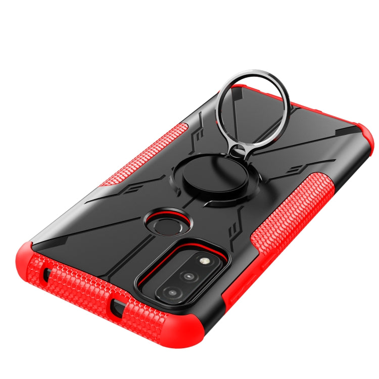 For Motorola G Pure Armor Bear Shockproof PC + TPU Phone Case with Ring Holder