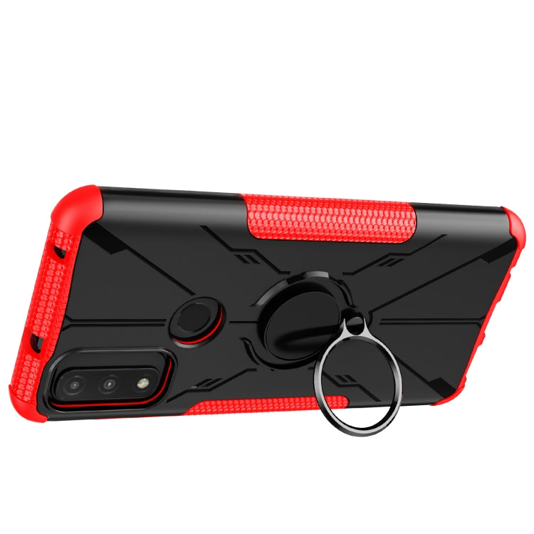 For Motorola G Pure Armor Bear Shockproof PC + TPU Phone Case with Ring Holder