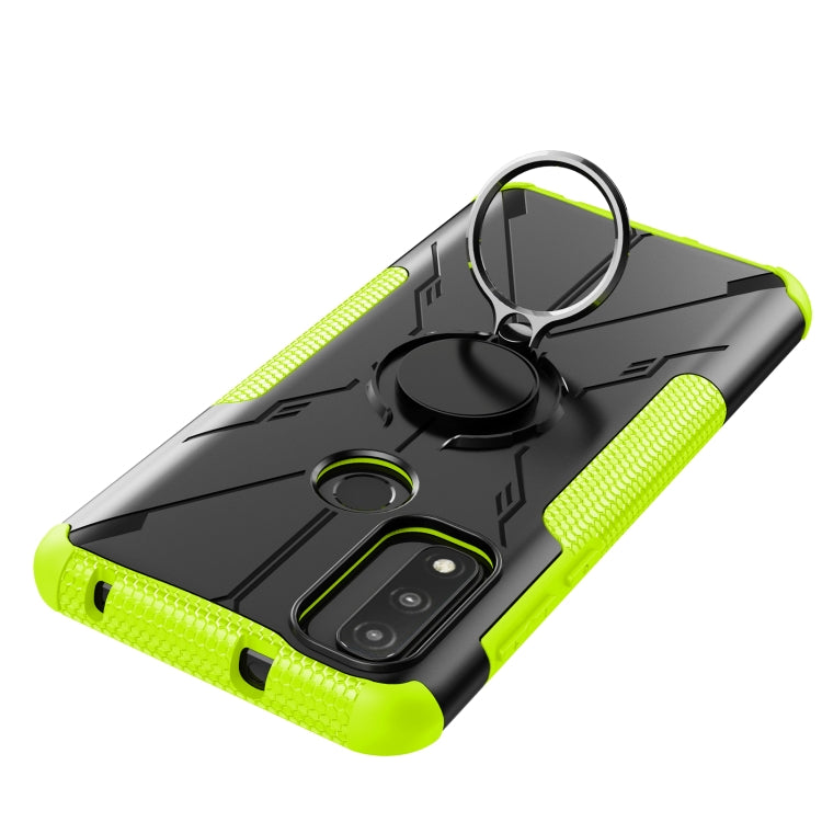 For Motorola G Pure Armor Bear Shockproof PC + TPU Phone Case with Ring Holder