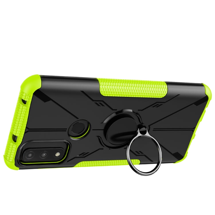 For Motorola G Pure Armor Bear Shockproof PC + TPU Phone Case with Ring Holder