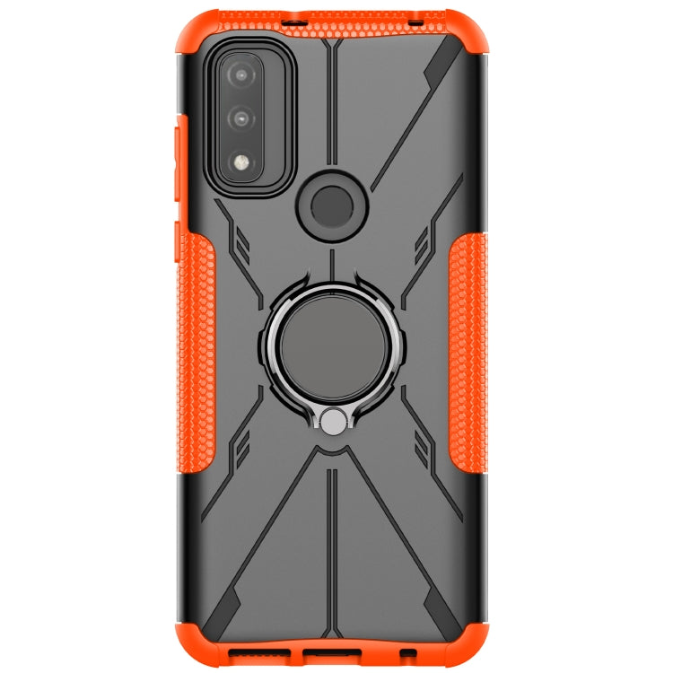 For Motorola G Pure Armor Bear Shockproof PC + TPU Phone Case with Ring Holder