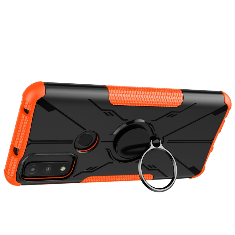 For Motorola G Pure Armor Bear Shockproof PC + TPU Phone Case with Ring Holder