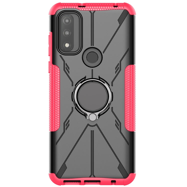 For Motorola G Pure Armor Bear Shockproof PC + TPU Phone Case with Ring Holder