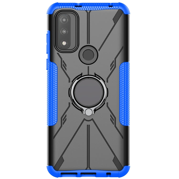 For Motorola G Pure Armor Bear Shockproof PC + TPU Phone Case with Ring Holder