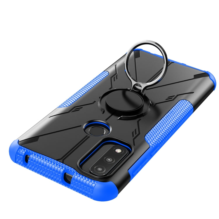 For Motorola G Pure Armor Bear Shockproof PC + TPU Phone Case with Ring Holder
