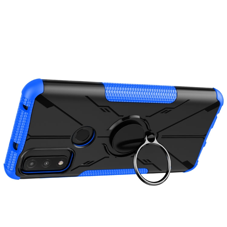 For Motorola G Pure Armor Bear Shockproof PC + TPU Phone Case with Ring Holder