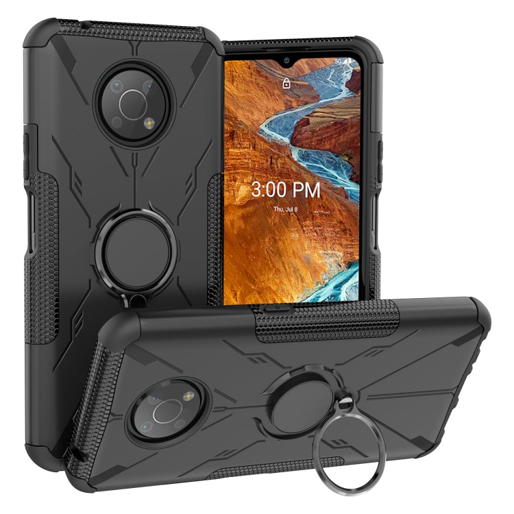 For Nokia G300 Armor Bear Shockproof PC + TPU Phone Case with Ring Holder