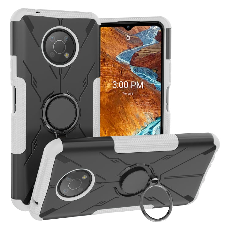 For Nokia G300 Armor Bear Shockproof PC + TPU Phone Case with Ring Holder