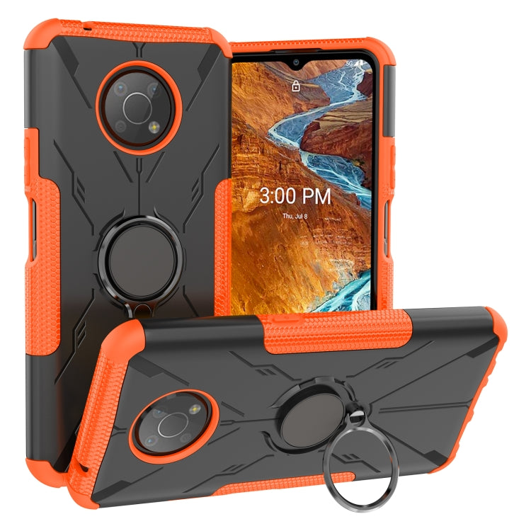 For Nokia G300 Armor Bear Shockproof PC + TPU Phone Case with Ring Holder