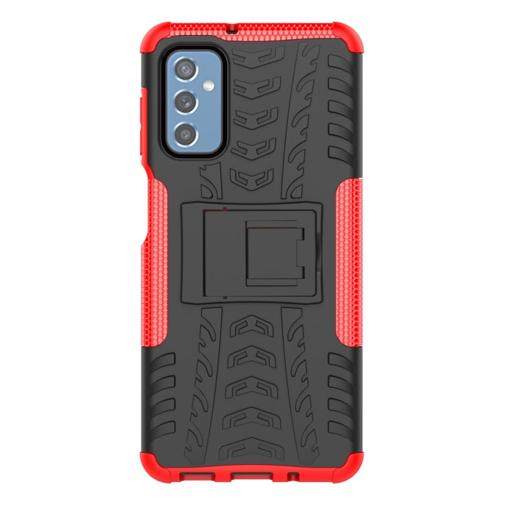For Samsung Galaxy M52 5G Tire Texture TPU + PC Phone Case with Holder