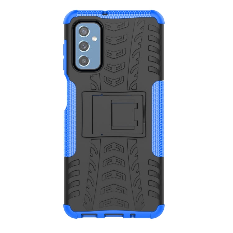 For Samsung Galaxy M52 5G Tire Texture TPU + PC Phone Case with Holder