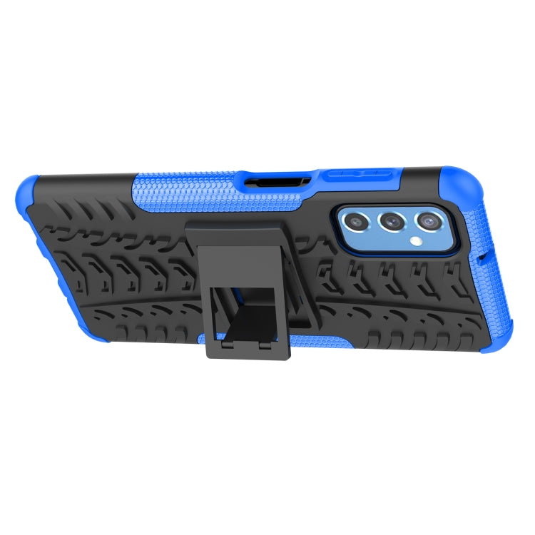 For Samsung Galaxy M52 5G Tire Texture TPU + PC Phone Case with Holder