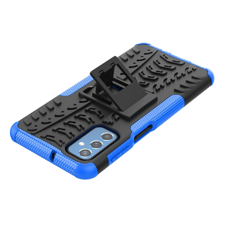 For Samsung Galaxy M52 5G Tire Texture TPU + PC Phone Case with Holder
