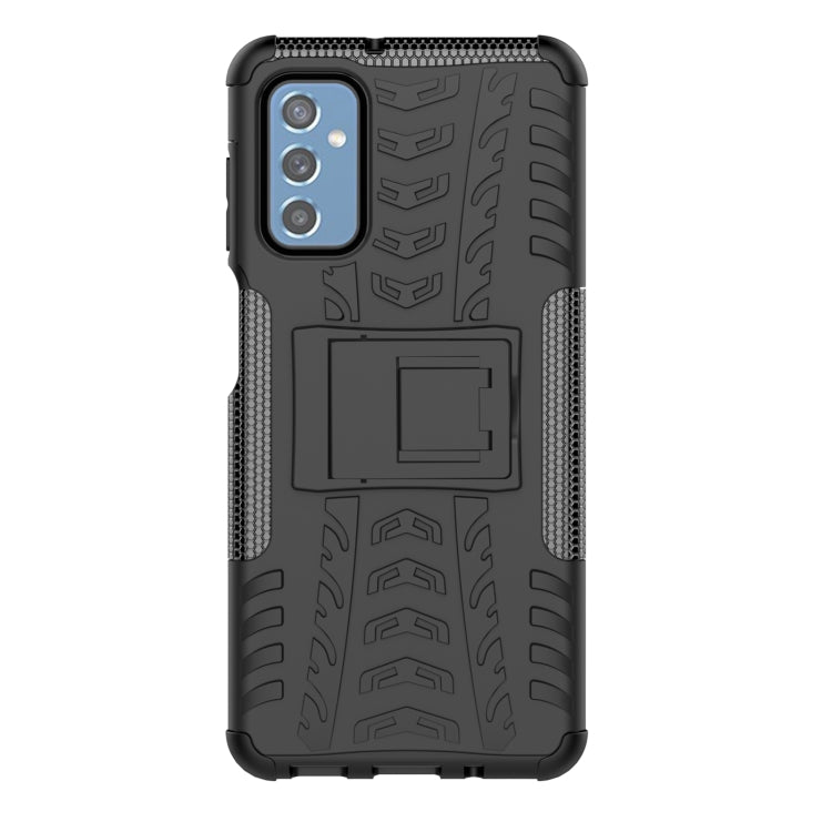 For Samsung Galaxy M52 5G Tire Texture TPU + PC Phone Case with Holder