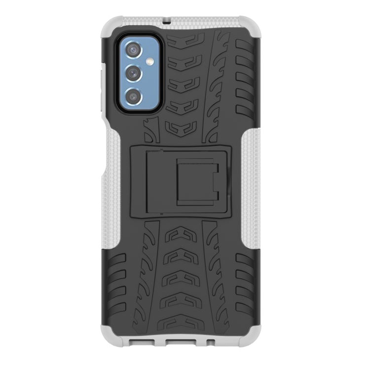 For Samsung Galaxy M52 5G Tire Texture TPU + PC Phone Case with Holder